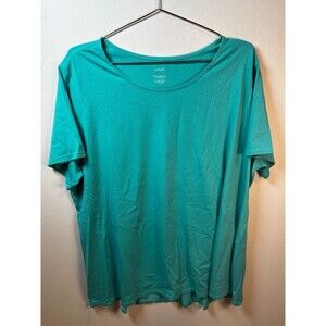 NWT Pure Jill Pima Cotton Tee Womens 2X Coastal Pullover Active Athletic Top Fit